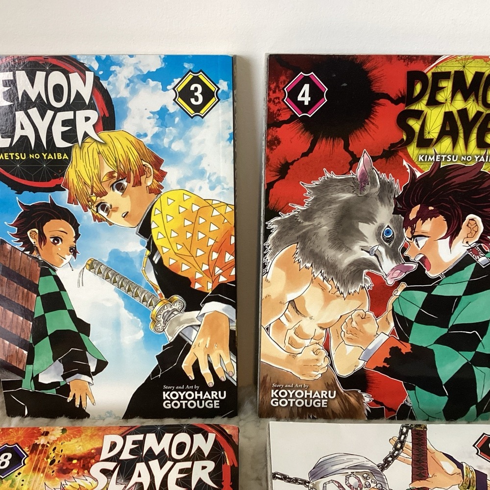 Demon Slayer Manga Books 1-18 +21 EUC Graphic Novel Set Anime Tanjiro Nezuko - Picture 6 of 16